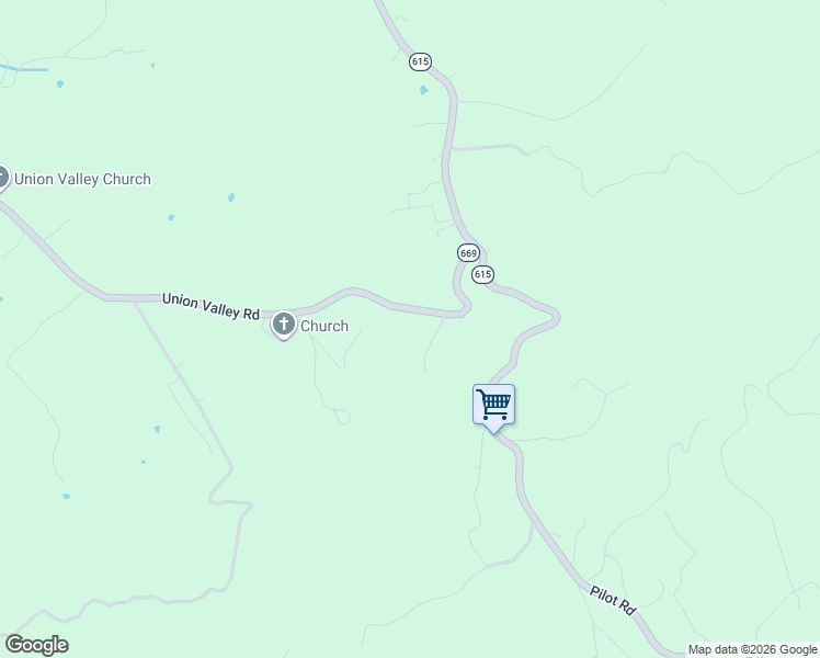 map of restaurants, bars, coffee shops, grocery stores, and more near 213 Union Valley Road in Riner