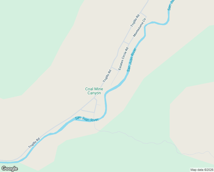 map of restaurants, bars, coffee shops, grocery stores, and more near 684 Estates Circle Road in Pagosa Springs