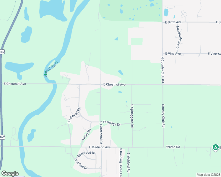 map of restaurants, bars, coffee shops, grocery stores, and more near 1920 East Chestnut Avenue in Arkansas City