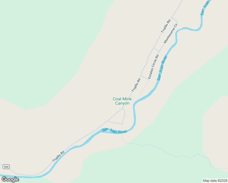 map of restaurants, bars, coffee shops, grocery stores, and more near 500 County Road in Pagosa Springs