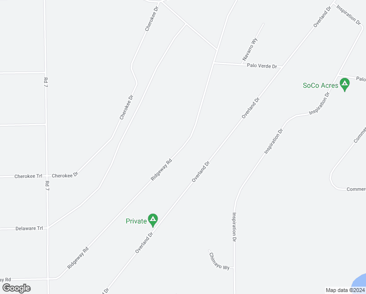 map of restaurants, bars, coffee shops, grocery stores, and more near Ridgeway Road in San Luis