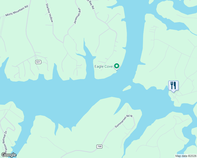 map of restaurants, bars, coffee shops, grocery stores, and more near 1269 Runaway Bay Road in Lynch Station