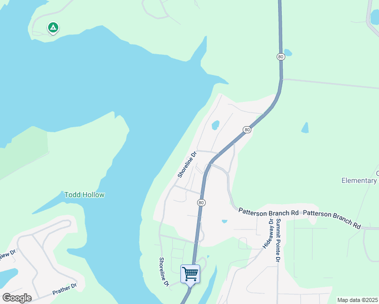 map of restaurants, bars, coffee shops, grocery stores, and more near 130 Shoreline Drive in Somerset