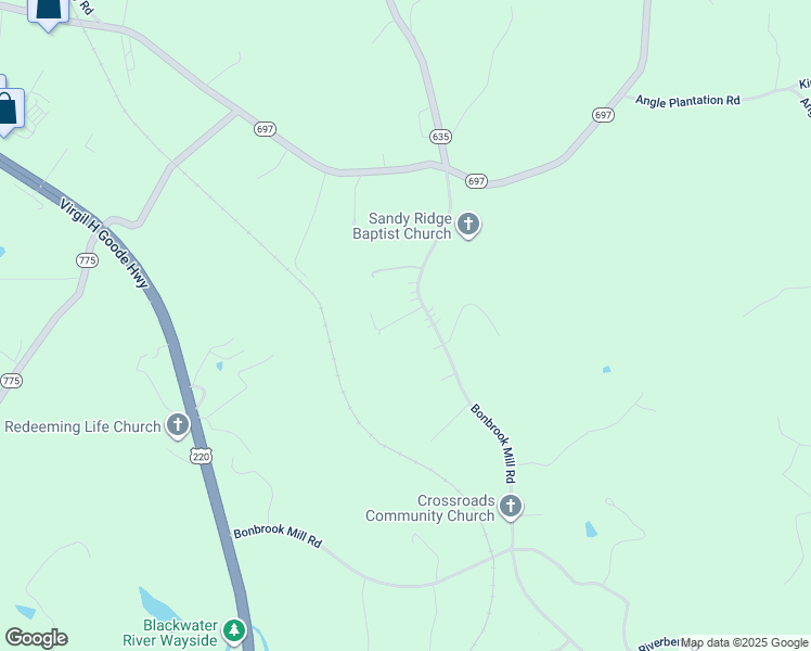 map of restaurants, bars, coffee shops, grocery stores, and more near 55 Sink Drive in Rocky Mount