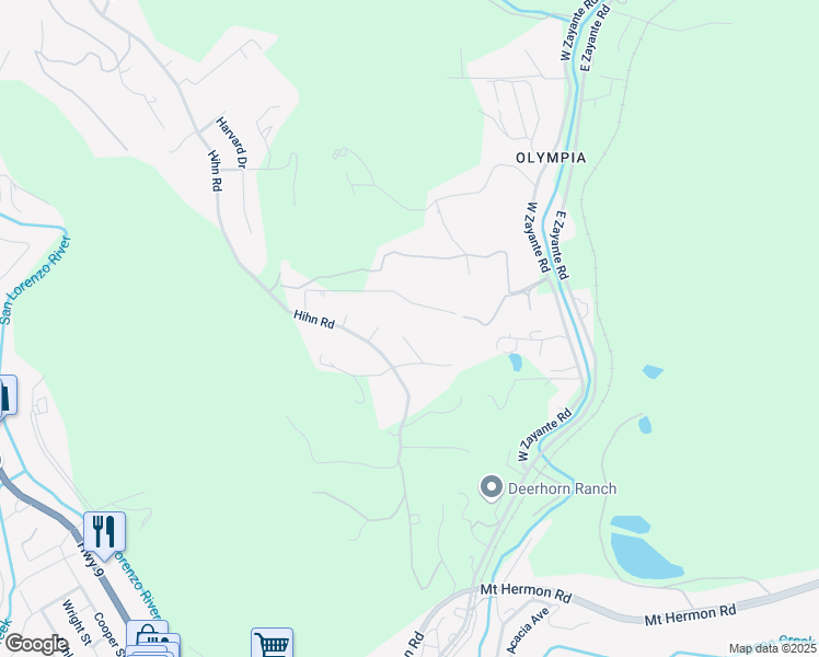 map of restaurants, bars, coffee shops, grocery stores, and more near 220 East Canyon View Drive in Ben Lomond