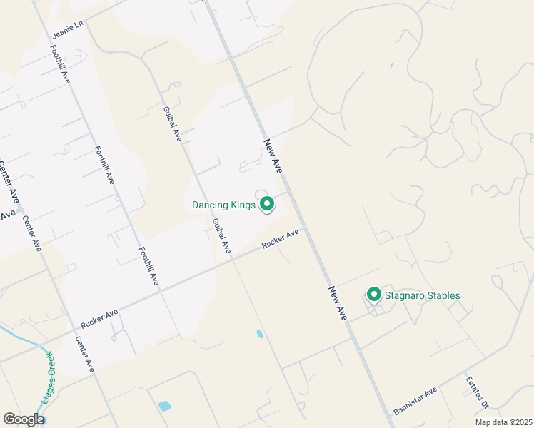 map of restaurants, bars, coffee shops, grocery stores, and more near 10809 New Avenue in Gilroy