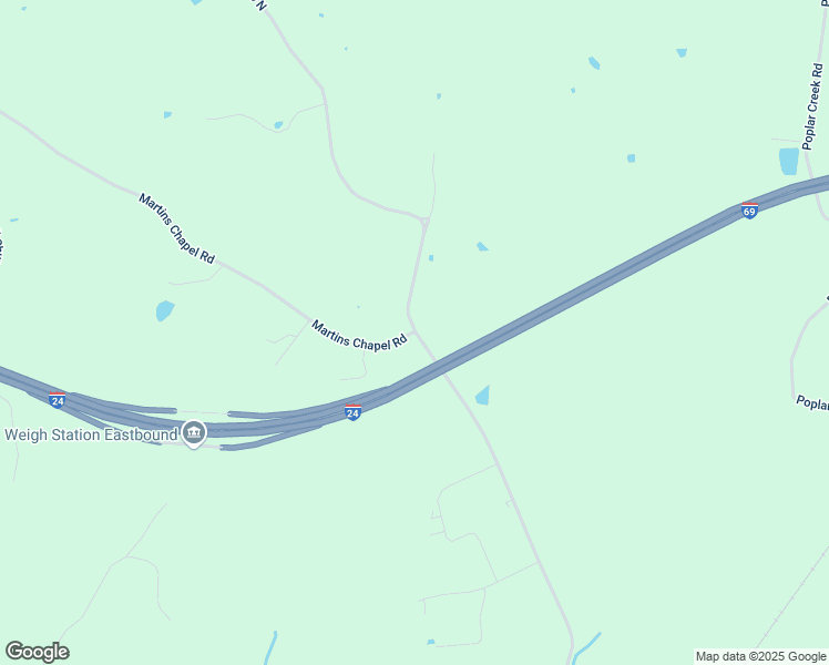 map of restaurants, bars, coffee shops, grocery stores, and more near 301 Martins Chapel Road in Kuttawa