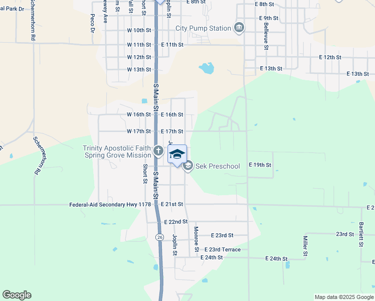 map of restaurants, bars, coffee shops, grocery stores, and more near 1819 Galena Avenue in Galena