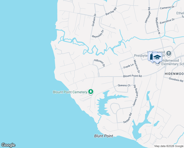 map of restaurants, bars, coffee shops, grocery stores, and more near 9 Deans Circle in Newport News