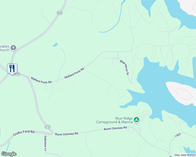 map of restaurants, bars, coffee shops, grocery stores, and more near 160 Sunny Field Road in Wirtz