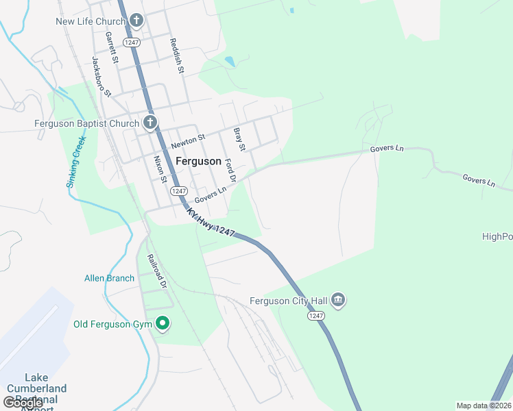 map of restaurants, bars, coffee shops, grocery stores, and more near Teresa Avenue in Ferguson