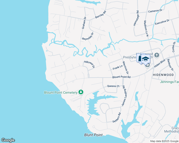 map of restaurants, bars, coffee shops, grocery stores, and more near 551 Hallmark Drive in Newport News