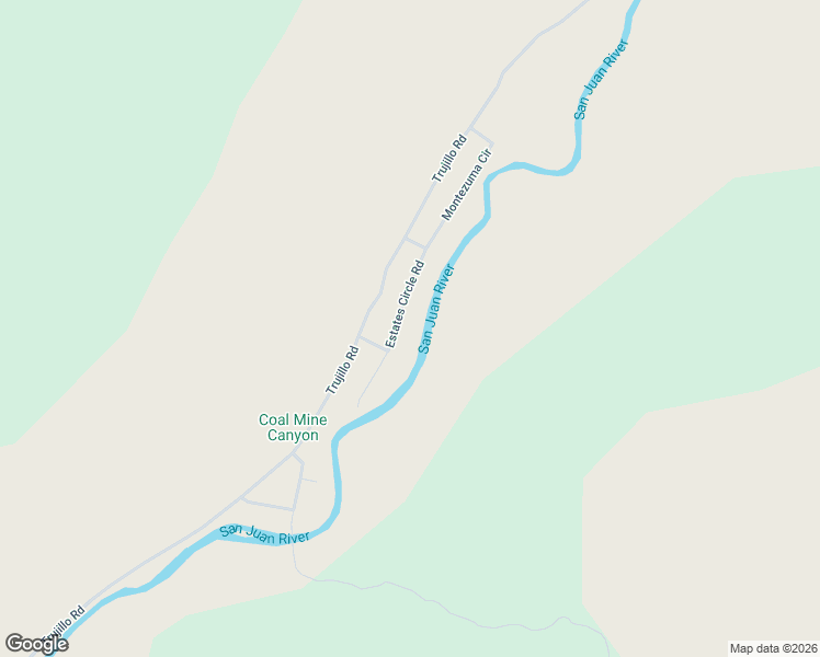 map of restaurants, bars, coffee shops, grocery stores, and more near 492 Estates Circle Road in Pagosa Springs