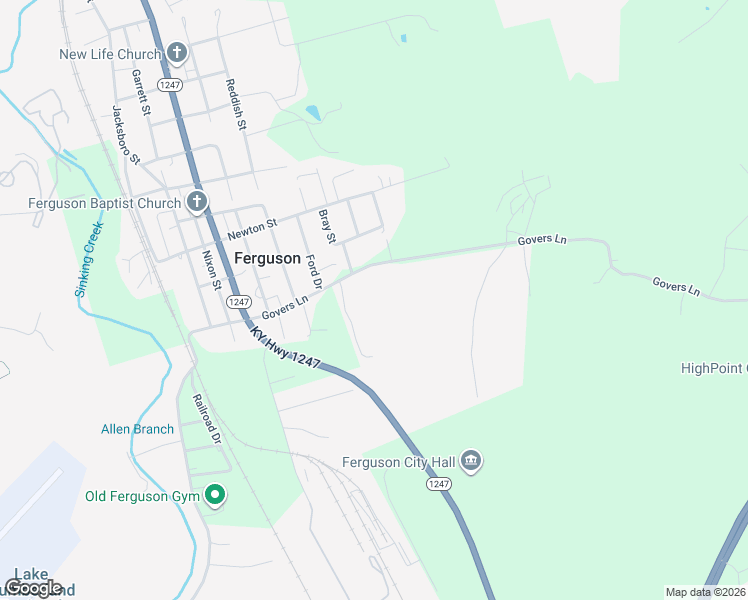 map of restaurants, bars, coffee shops, grocery stores, and more near Teresa Avenue in Ferguson
