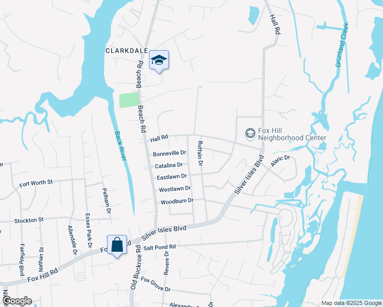 map of restaurants, bars, coffee shops, grocery stores, and more near 68 Glenhaven Dr in Hampton