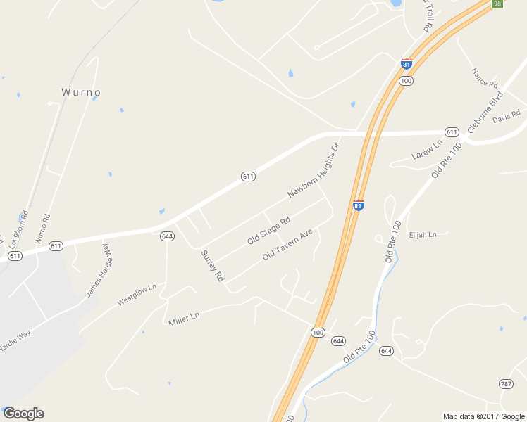 map of restaurants, bars, coffee shops, grocery stores, and more near Newbern Heights Drive in Pulaski