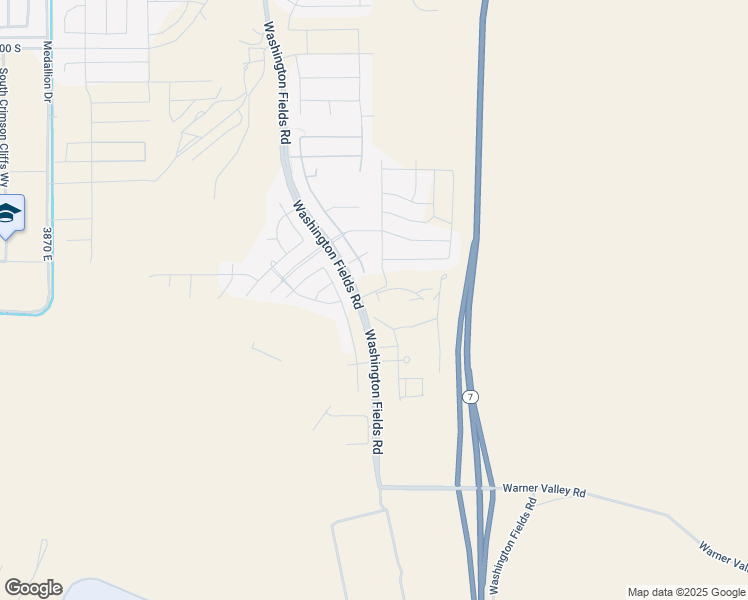 map of restaurants, bars, coffee shops, grocery stores, and more near 4971 South Cattail Way in Washington