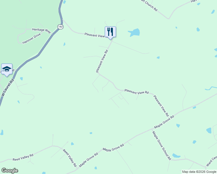 map of restaurants, bars, coffee shops, grocery stores, and more near 549 Pleasant View Road in London