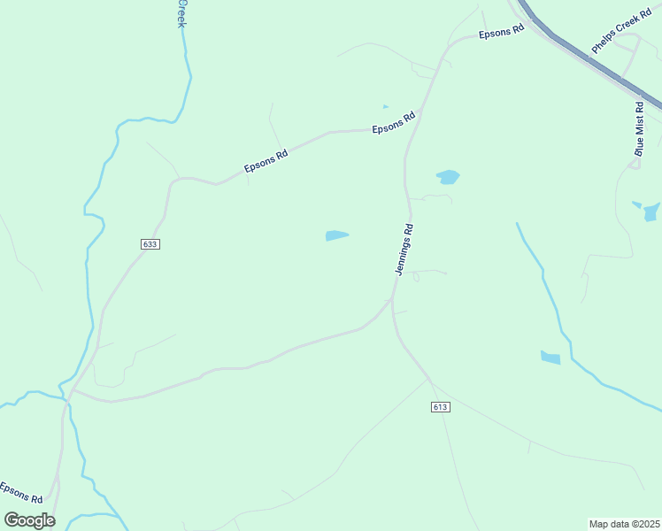 map of restaurants, bars, coffee shops, grocery stores, and more near 427 Jennings Road in Gladys