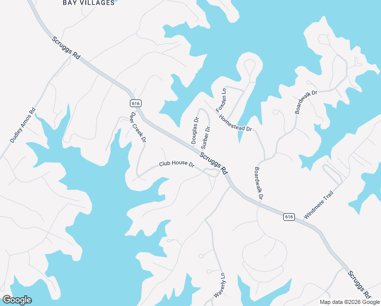 map of restaurants, bars, coffee shops, grocery stores, and more near State Route 616 in Moneta