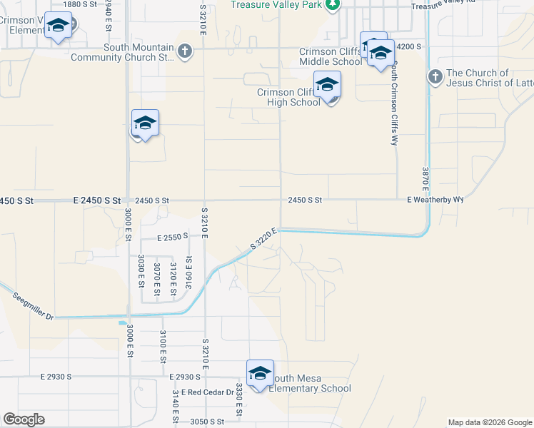 map of restaurants, bars, coffee shops, grocery stores, and more near in St. George