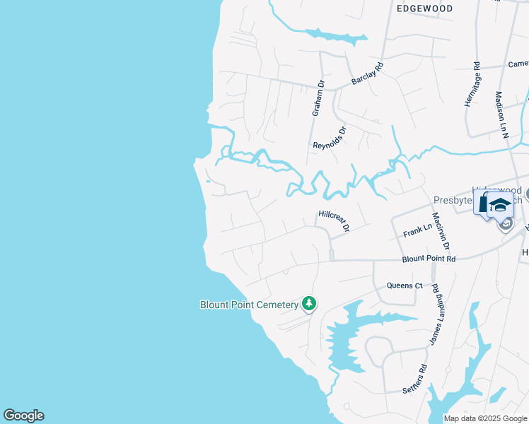 map of restaurants, bars, coffee shops, grocery stores, and more near 24 Amy Brooks Drive in Newport News