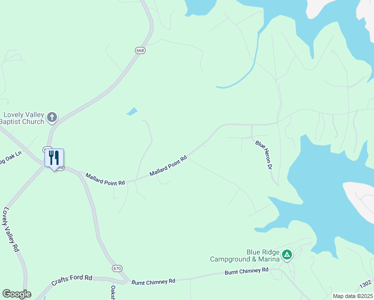 map of restaurants, bars, coffee shops, grocery stores, and more near 573 Mallard Point Road in Wirtz
