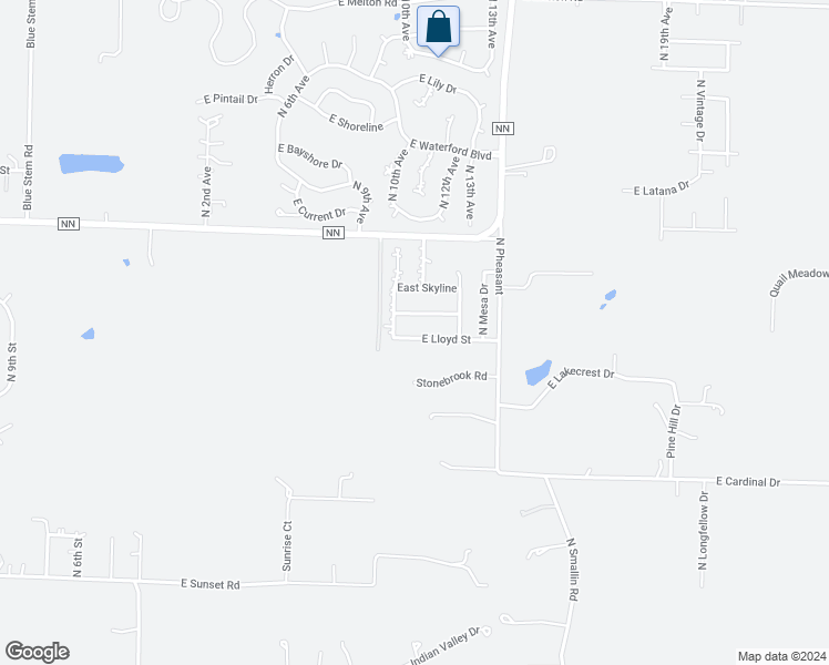 map of restaurants, bars, coffee shops, grocery stores, and more near 1007 East Lloyd Street in Ozark