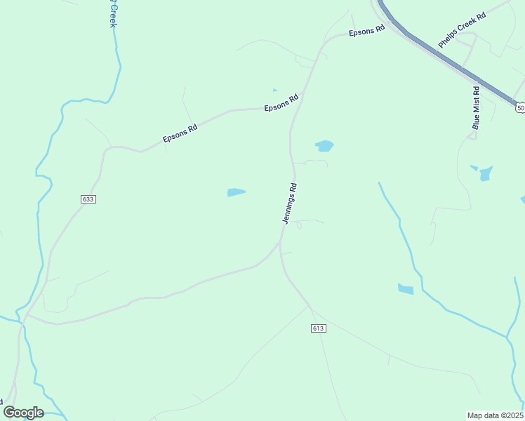 map of restaurants, bars, coffee shops, grocery stores, and more near 427 Jennings Road in Gladys