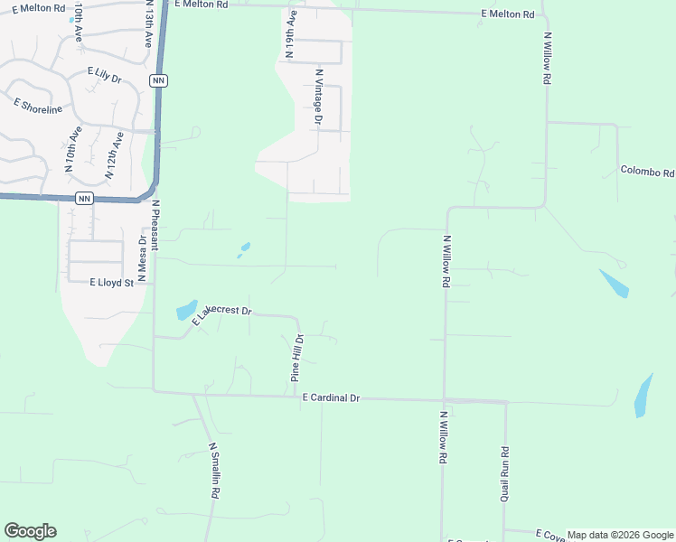 map of restaurants, bars, coffee shops, grocery stores, and more near 2265 Quail Meadow Road in Ozark
