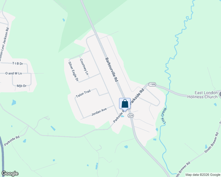 map of restaurants, bars, coffee shops, grocery stores, and more near 3619 Barbourville Road in London