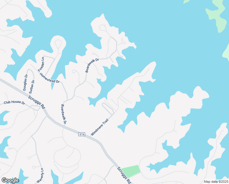map of restaurants, bars, coffee shops, grocery stores, and more near 159 Windmere Trail in Moneta