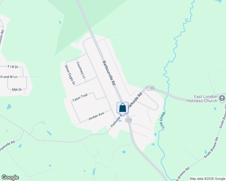 map of restaurants, bars, coffee shops, grocery stores, and more near 3619 Barbourville Road in London