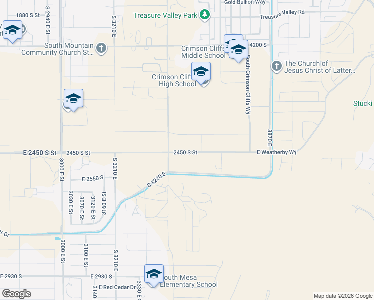 map of restaurants, bars, coffee shops, grocery stores, and more near in St. George