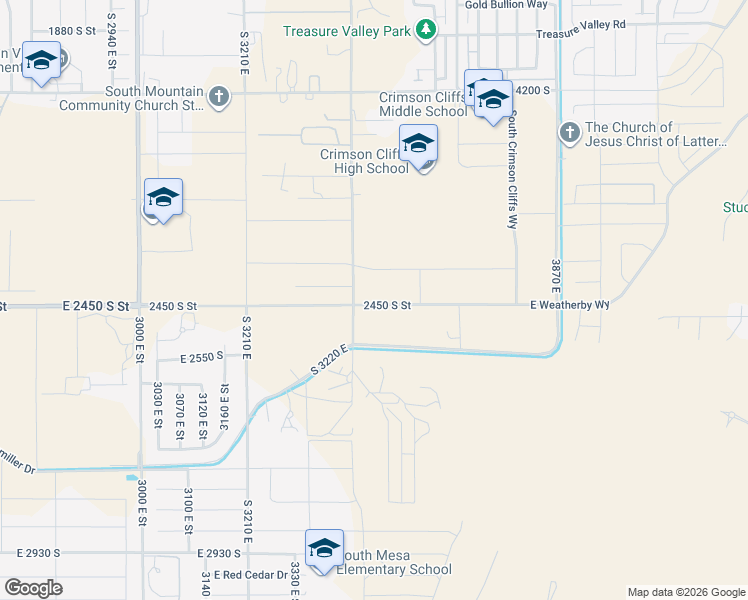 map of restaurants, bars, coffee shops, grocery stores, and more near in St. George