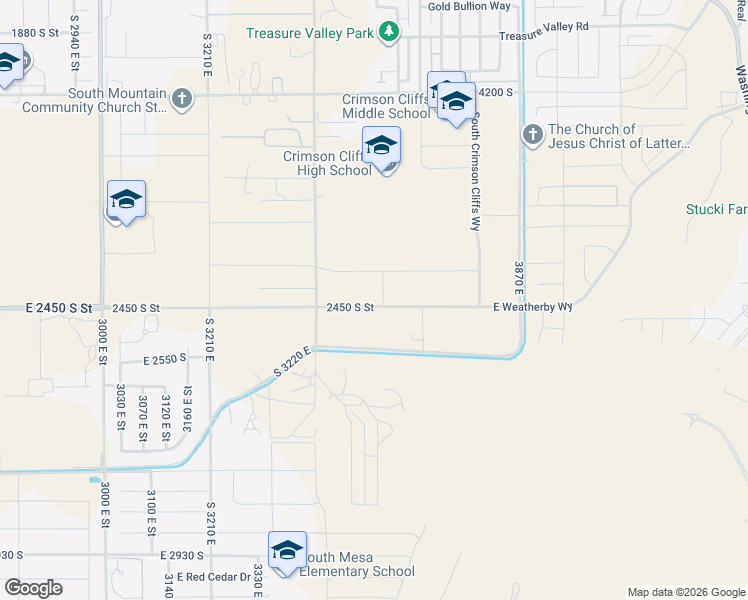 map of restaurants, bars, coffee shops, grocery stores, and more near in St. George