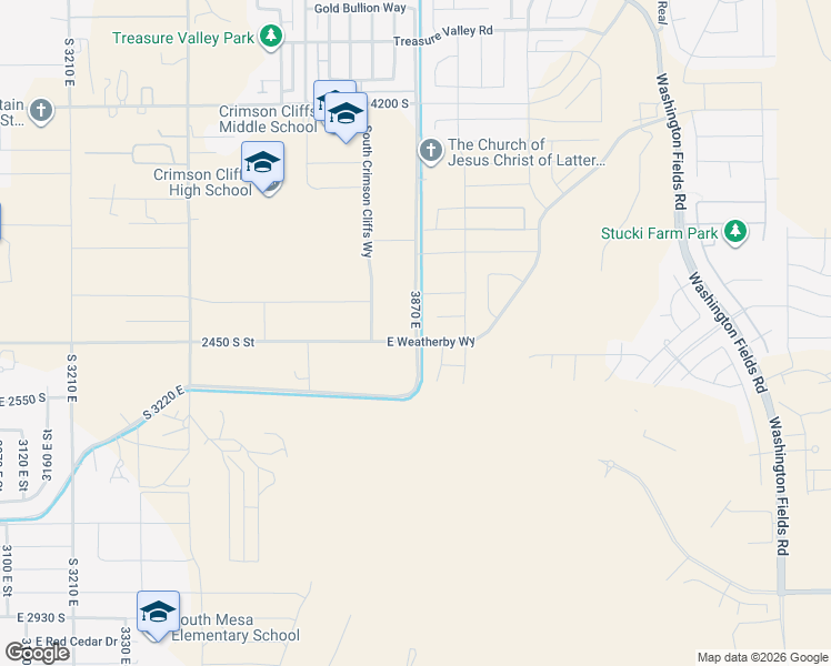 map of restaurants, bars, coffee shops, grocery stores, and more near 3870 East in Washington