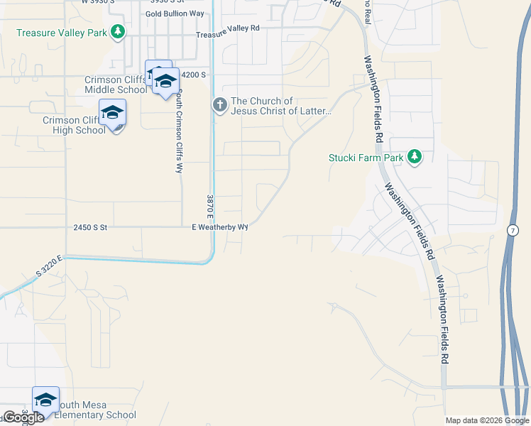 map of restaurants, bars, coffee shops, grocery stores, and more near 446 East Weatherby Way in Washington