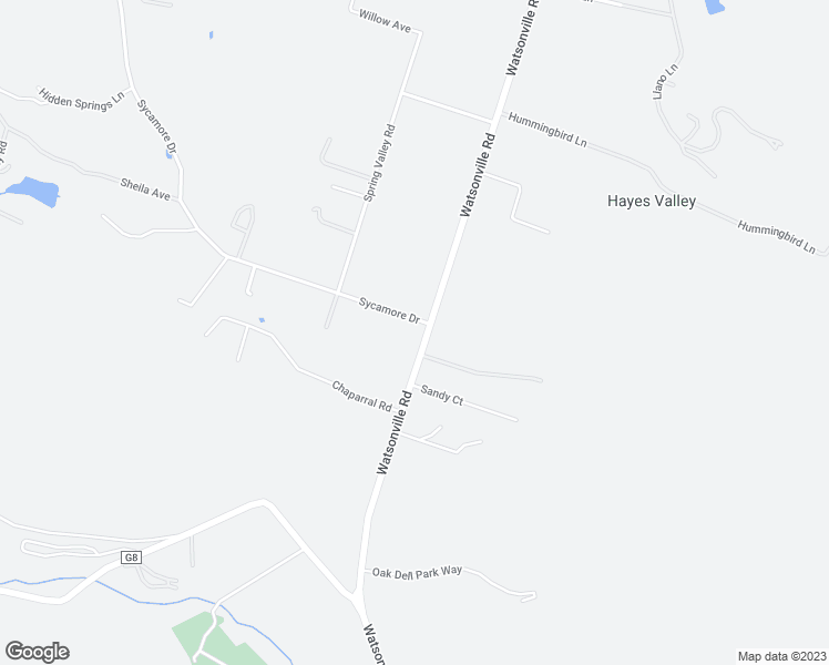 map of restaurants, bars, coffee shops, grocery stores, and more near 13415 Sycamore Drive in Morgan Hill