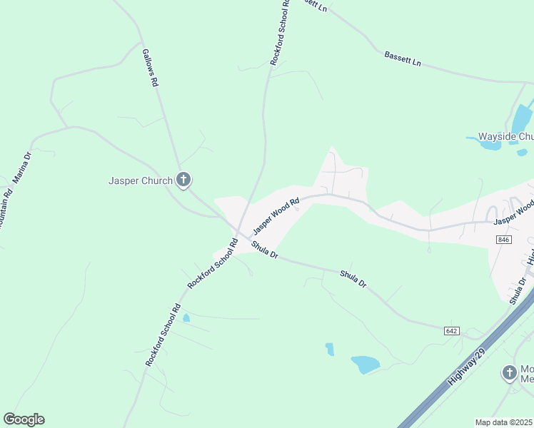 map of restaurants, bars, coffee shops, grocery stores, and more near 1172 Jasper Wood Road in Hurt