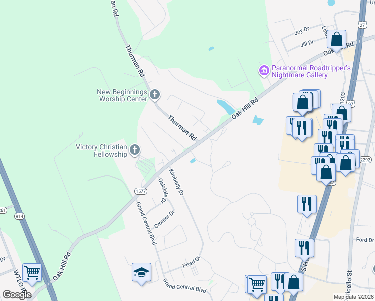 map of restaurants, bars, coffee shops, grocery stores, and more near 1 Arlen Drive in Somerset