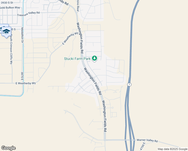 map of restaurants, bars, coffee shops, grocery stores, and more near 4672 South Cattail Way in Washington