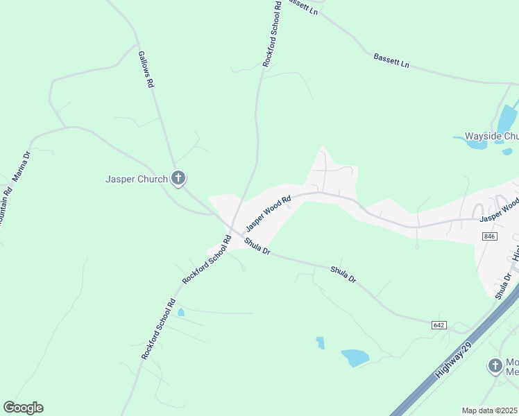 map of restaurants, bars, coffee shops, grocery stores, and more near 1172 Jasper Wood Road in Hurt
