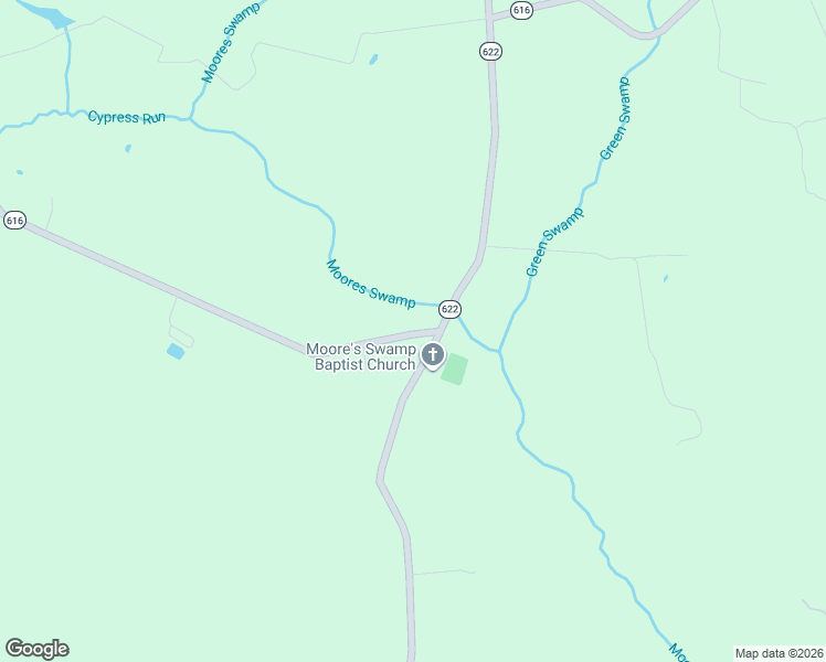 map of restaurants, bars, coffee shops, grocery stores, and more near 7326-7498 State Route 616 in Surry