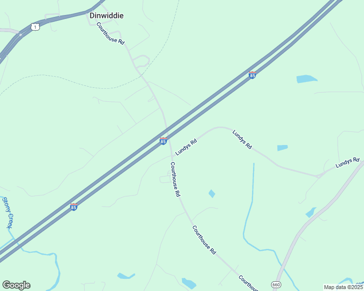 map of restaurants, bars, coffee shops, grocery stores, and more near 14811 Courthouse Road in Dinwiddie