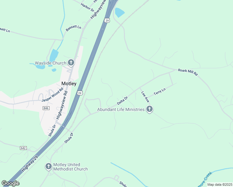 map of restaurants, bars, coffee shops, grocery stores, and more near 573 Delta Drive in Hurt