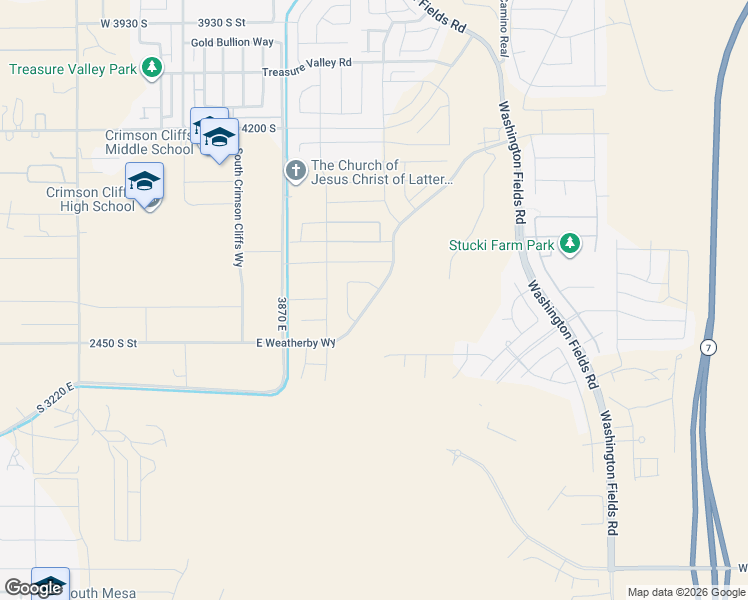 map of restaurants, bars, coffee shops, grocery stores, and more near 434 East Weatherby Way in Washington