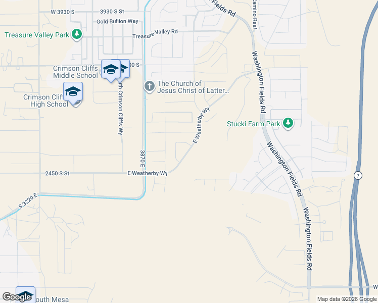 map of restaurants, bars, coffee shops, grocery stores, and more near 434 East Weatherby Way in Washington
