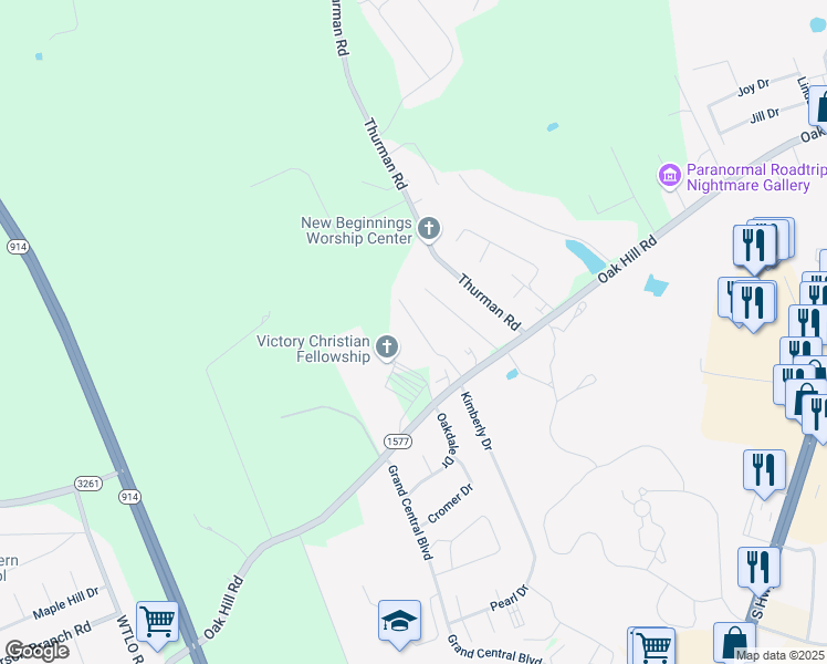 map of restaurants, bars, coffee shops, grocery stores, and more near 1-199 Deck Drive in Somerset