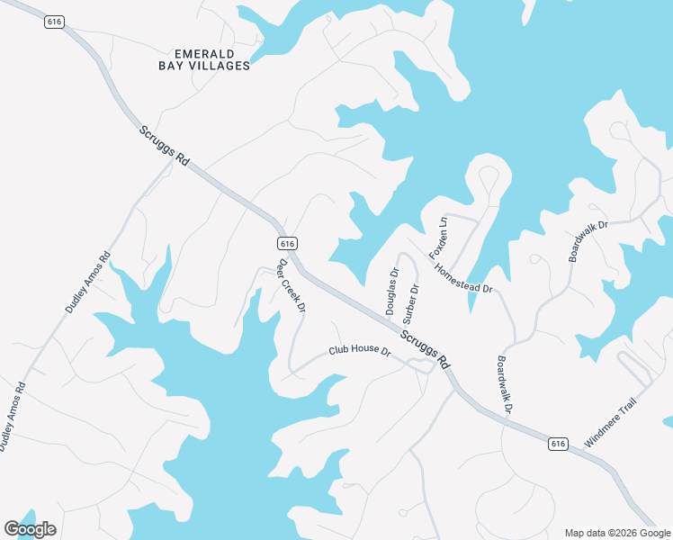 map of restaurants, bars, coffee shops, grocery stores, and more near 6319 Scruggs Road in Moneta